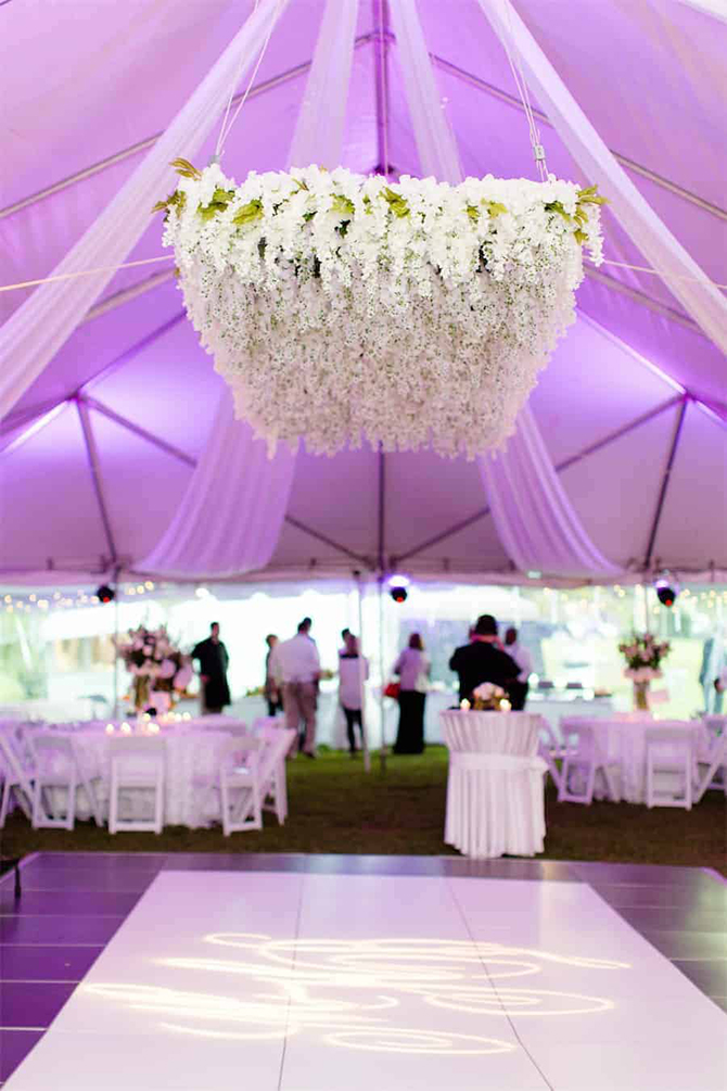 Dancefloor, chandelier and wedding tent rental Little Rock, AK - Party Time Rentals and Events