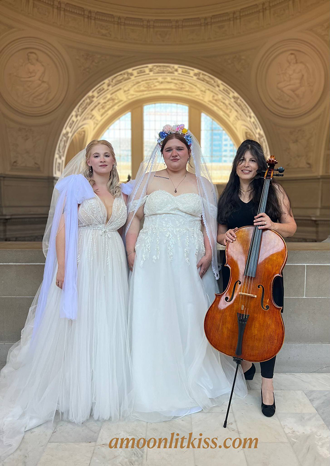 A Moonlit Kiss 
San Francisco, California LGBT Wedding Musician
