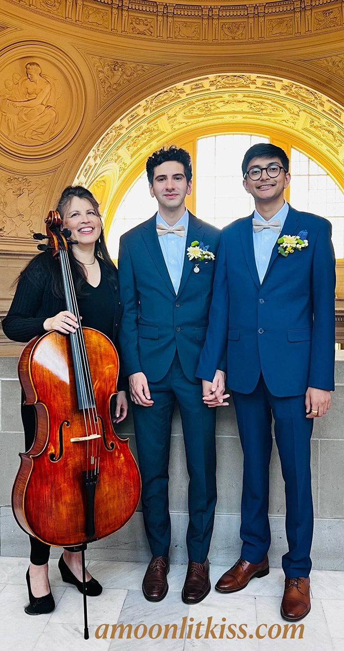 A Moonlit Kiss 
San Francisco, California LGBT Wedding Musician
