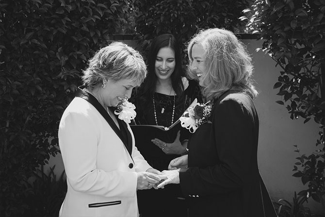 Derek Chad Photography - lesbian marriage ceremony Los Angeles