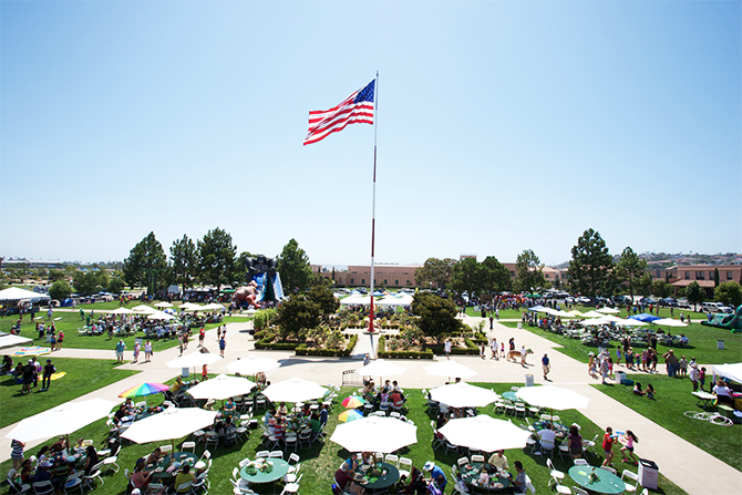 NTC Venues at Liberty Station San Diego, California american flag ingram