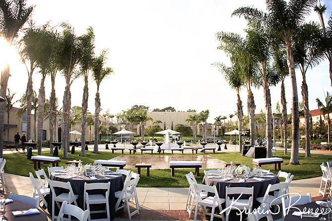 NTC Venues at Liberty Station San Diego, California outdoor wedding reception and dance floor