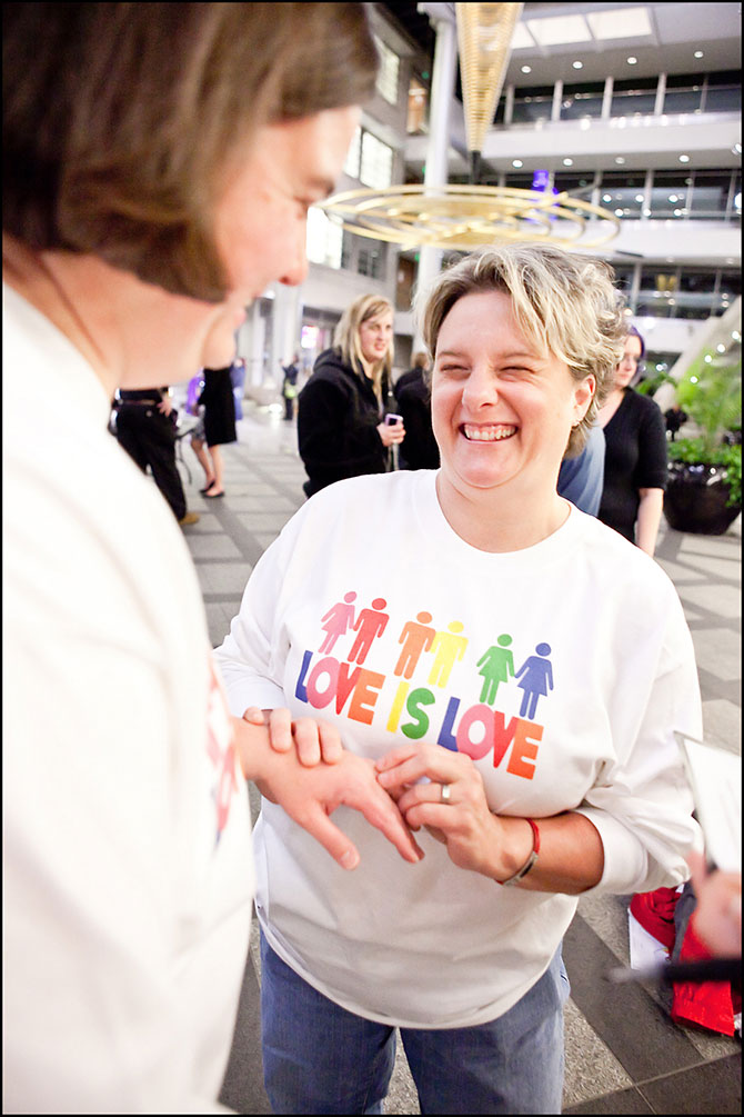 Alison Rose Photography - Love is Love ring exchange photo