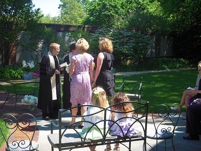 Dumbarton House - Lesbian wedding ceremony