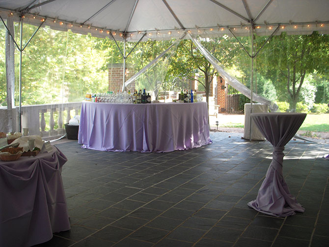 Dumbarton House - Tented reception and full bar