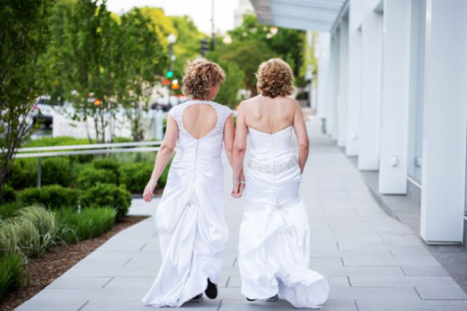 Phoenix Park Hotel - Lesbian couple just married