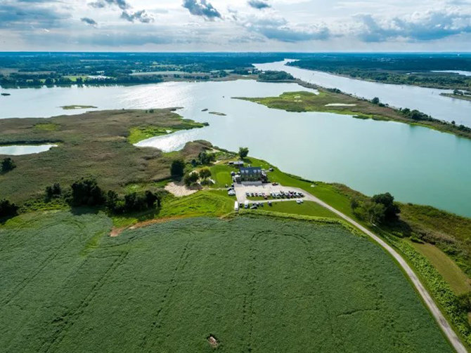 Aerial View Delaware - Thousand Acre Farm