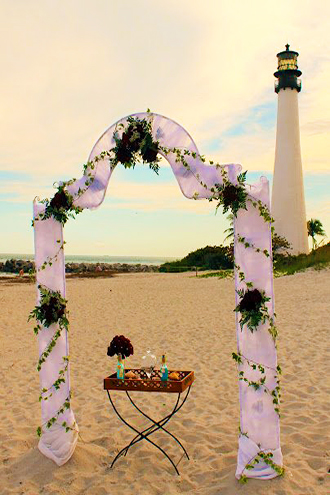 Barefoot to Elegant Weddings Gay Wedding Officiant in Miami Florida