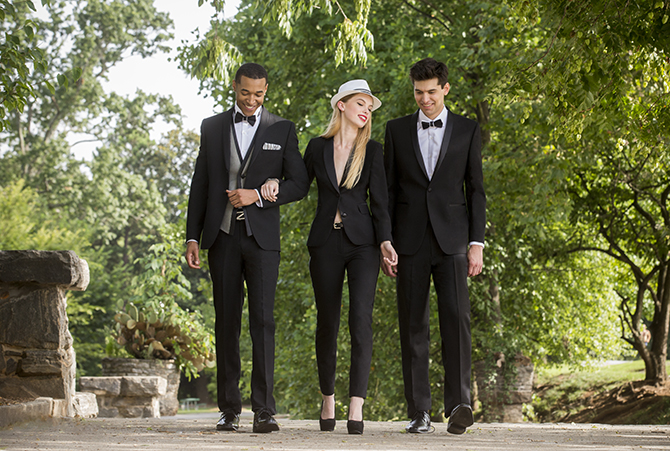 lesbian in tuxedo