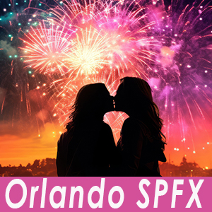 Orlando, FL LGBT Wedding Fireworks