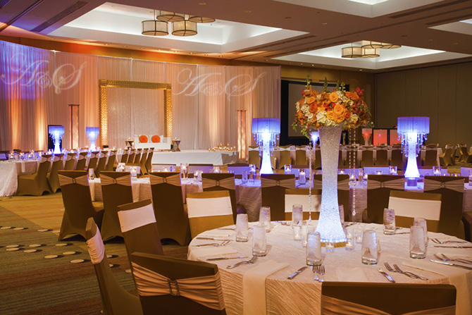 Sawgrass Marriott Ponte Vedra Beach Florida Peach And Orange Reception