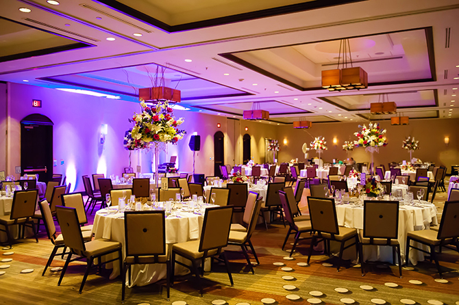 Sawgrass Marriott Ponte Vedra Beach Florida Reception Table Settings