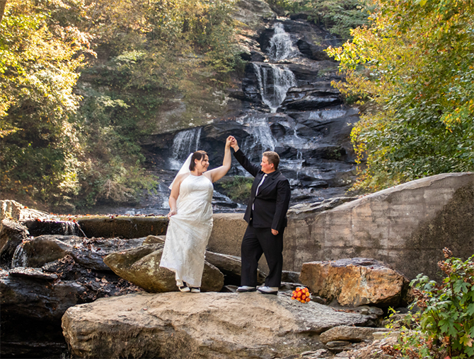 Hightower Falls 
Cedartown, Georgia LGBT Wedding Ceremony Site
