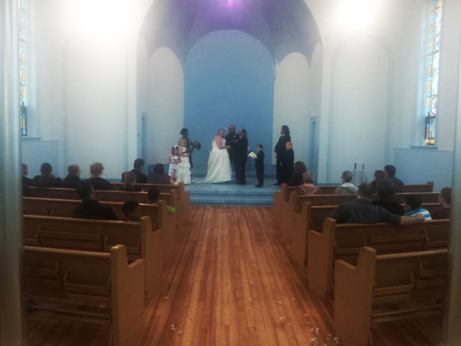 Best Wedding Chapel LGBT Shelbyville Illinois inside chapel isleway