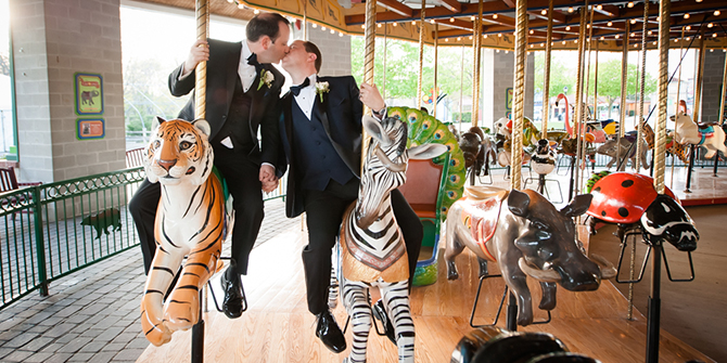 LGBT Wedding Carousel - DeAnda Photography - Lake in the Hills, Illinois