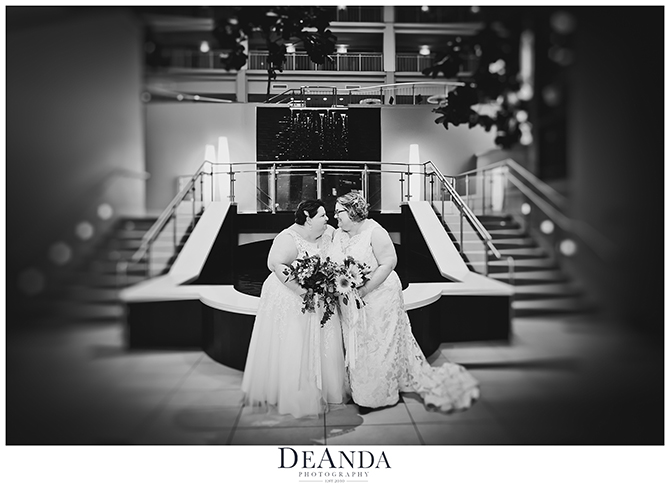 lesbian couple on their wedding day - DeAnda Photography - Lake in the Hills, Illinois