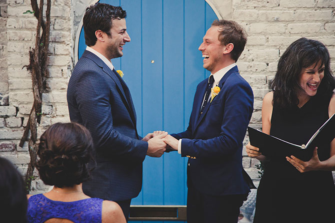 Flow Ceremonies - Just married LGBT Grooms