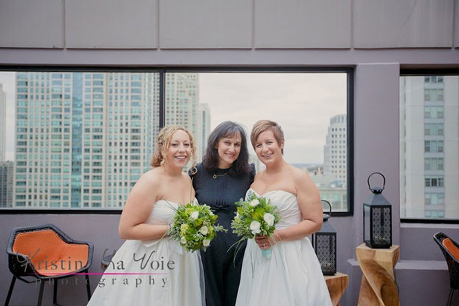 Illinois lesbian wedding performed by Flow Ceremonies