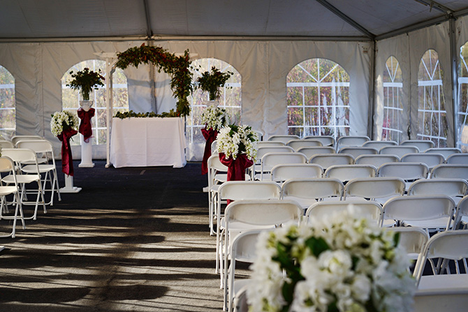 Wedding Ceremony Aisle - Parkway Banquets and Catering