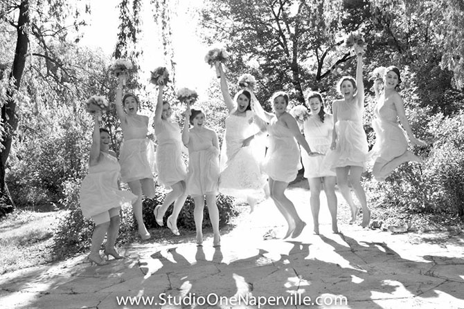 Studio One Photography & Video - Black and white stills of wedding party