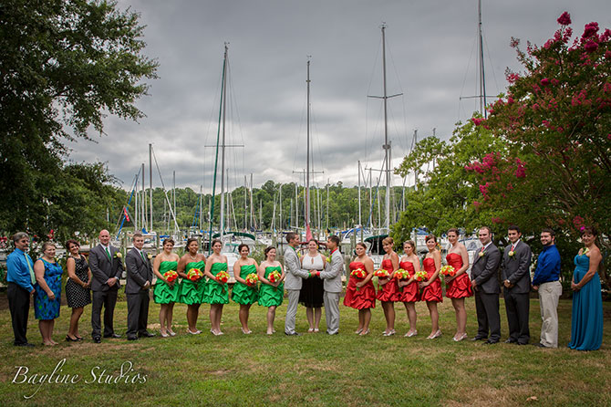 Bayline Studios Photography and Events - Photo of wedding party on the water