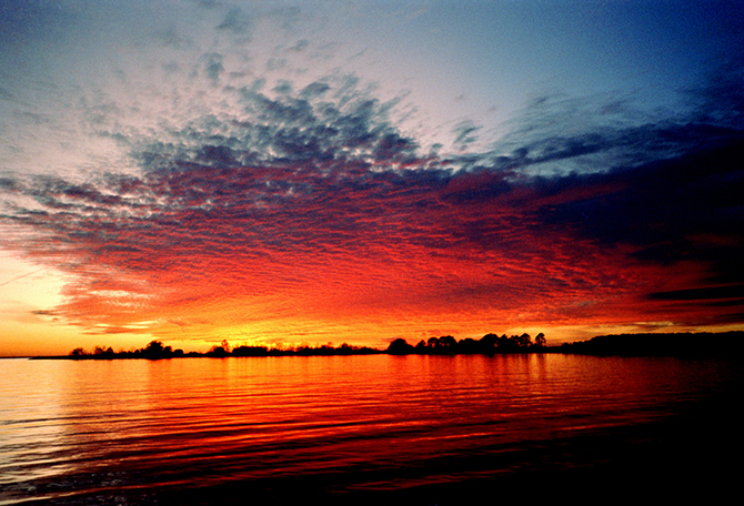 Hambleton inn red sunset