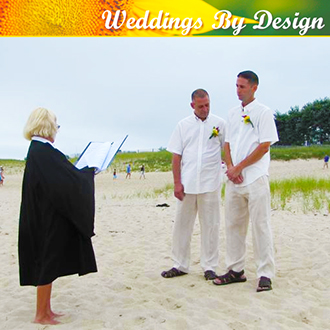 Weddings By Design Lucinda Graham LGBT Wedding Officiant in Brewster Massachusetts