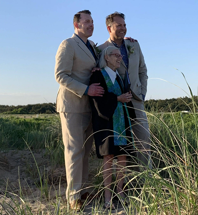 Weddings By Design Lucinda Graham LGBT Wedding Officiant in Brewster Massachusetts