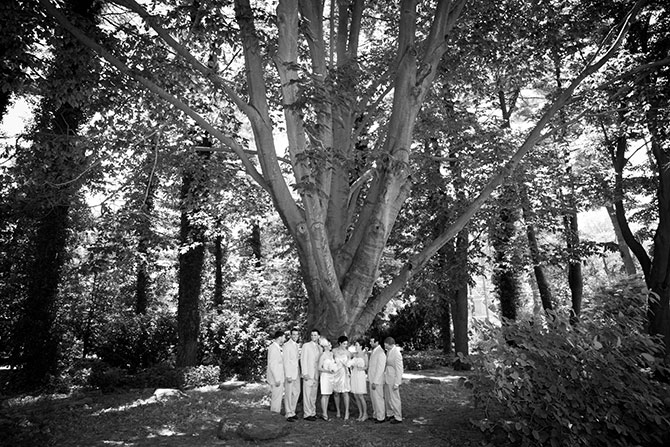 Christopher Lane Photography - Black & White Photo Lesbian Wedding Party