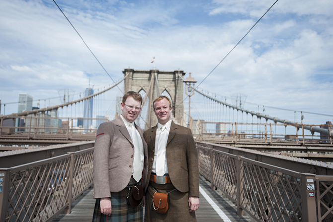 Gay wedding with a Scotish theme - Studio A Images