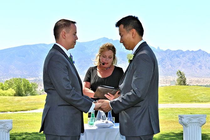 Ricci Photography New Mexico - Gay wedding ceremony