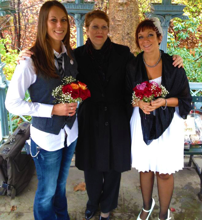 Central Park Gay Marriage Ceremonies Reverend 