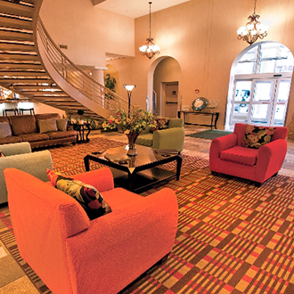 The Ithaca Hotel lobby