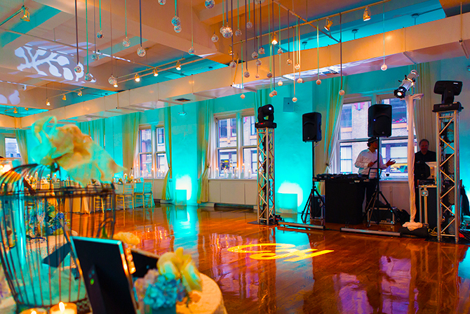 Midtown Loft & Terrace - GOBO's and Uplighting Reception Venue