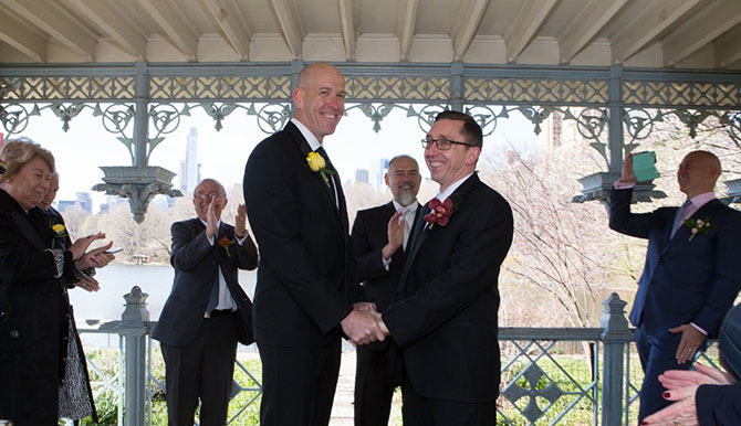 NYC Gay Weddings at the Ladies Pavilion