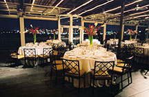 Sunset Terrace at Chelsea Piers - classic ivory wedding reception