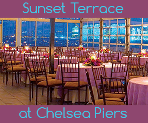 Sunset Terrace at Chelsea Piers Gay Wedding Reception Venue in NYC