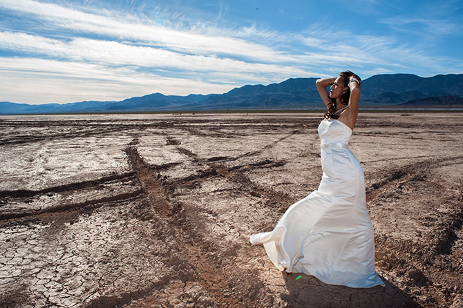 Bethany Phalen Photography - Bride and mountain range photo