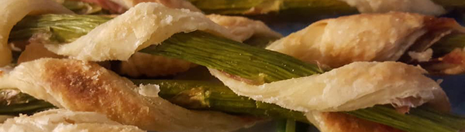 Asparagus and puff pastry Kitty Hawk, NC - Dawn's Kitchen Catering