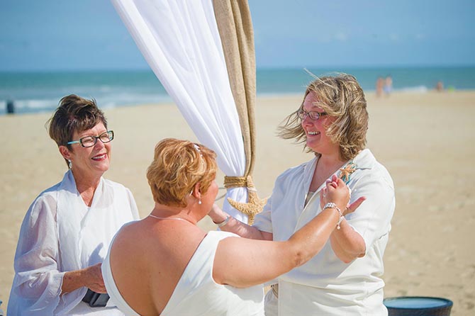 Rev. Tanya Young Outer Banks Weddings - LGBT wedding ceremony