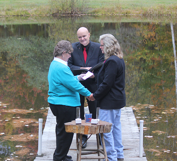 Lakeside Central Vermont LGBT Wedding Officiant - JP Greg Trulson