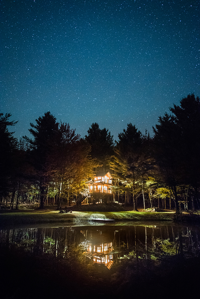 Central Vermont Starry Night Sky at Moose Meadow Lodge