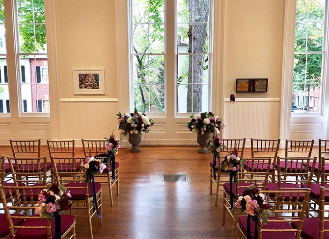 Indoor Wedding Ceremony - Athenaeum - Alexandria, Virginia LGBT