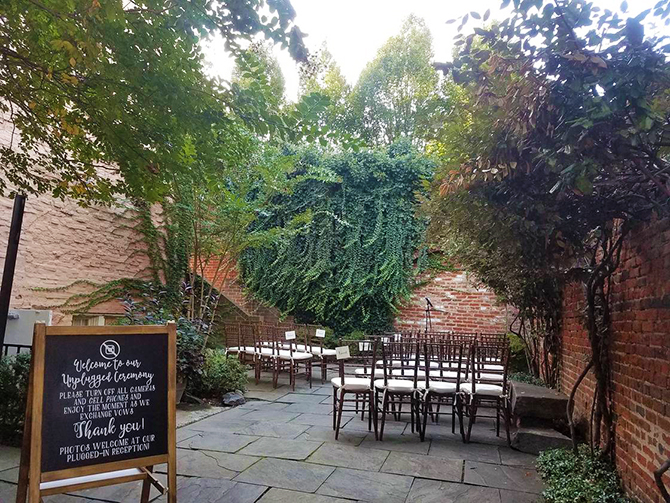 Outdoor Wedding Ceremony - Athenaeum - Alexandria, Virginia LGBT