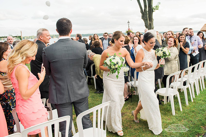 Lesbian marriage ceremony - Lake Lawn Resort Wisconsin