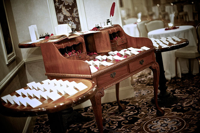 Anthony's Pier 9 - Wedding reception place cards