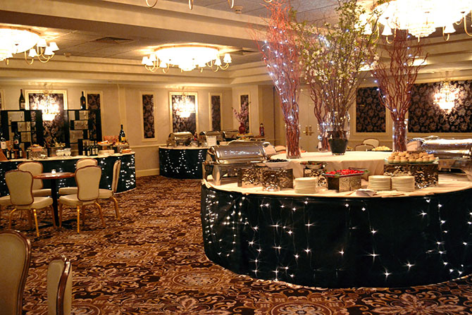 Anthony's Pier 9 - Crystal Room wedding reception buffet