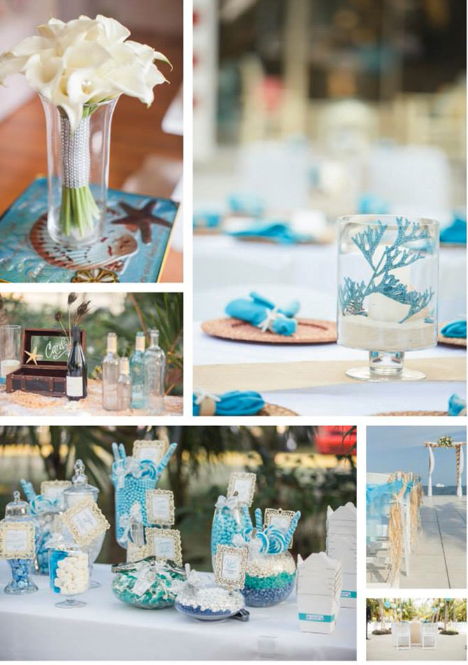 Blue Water Weddings - Planner with unique wedding theme designs