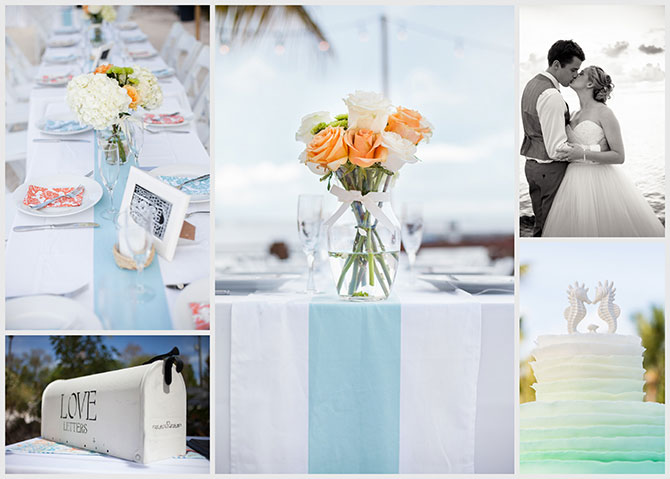 Blue Water Weddings - Wedding day decor