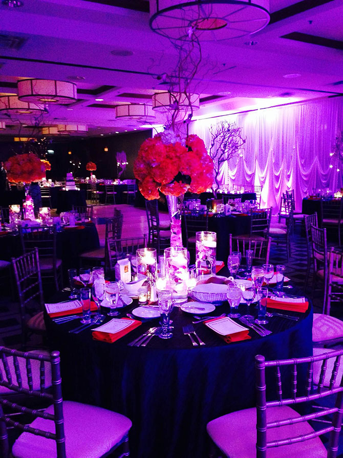 Embassy Suites Chicago wedding reception